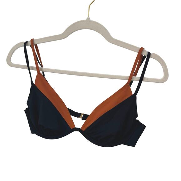 L*Space Fused Zendaya Bikini Top – Black & Sienna Layered (Size M, NWT) - Picture 3 of 9